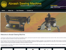Tablet Screenshot of abnashsewingmachine.com
